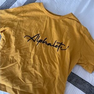 Alphalete Mustard Yellow Crop Top